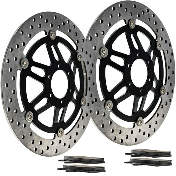 Niche Front Brake Rotor Pad Kit for Honda Interceptor 750 Motorcycle MK1006682