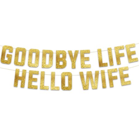 Celebrate the Big Day with a Gold Glitter Banner for Bachelor Parties - Perfect Decorations, Fun Ideas, Unique Supplies, and Hilarious Gifts for Last Night of Freedom!
