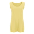 thumbnail image 3 of Jalioing Tank Tops for Women Plus Size Comfy Sleeveless Tees Tops L-5XL Summer Casual Loose Plain Tank Shirts, 3 of 7