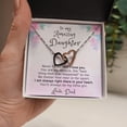 thumbnail image 5 of You are my Miracle To Daughter From Dad Interlocking Heart Necklace, 5 of 7