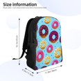 thumbnail image 4 of Fotbe Donuts Travel Laptop Backpack, Business Slim Sturdy Laptops Backpack, Water Resistant College School Computer Bag Gift for Men & Women Fits 15.6 Inch Notebook, 4 of 8