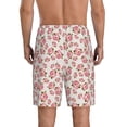 thumbnail image 4 of Lsque Rose Flowers Mens Sleep Pajama Shorts,Short Pajama Pants, Cotton Ultra-Soft Knit-Small, 4 of 9