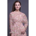 thumbnail image 5 of Bimba Robe Maxi à Volants Longue Bohème Renaissance en Coton à Smocks pour Femme - Grand, 5 of 5