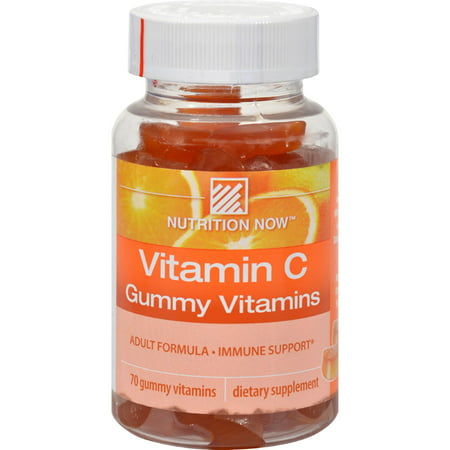 Nutrition Now La vitamine C, Gummy vitamines, saveur d'orange naturel
