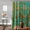 thumbnail image 2 of Orinice Art & Language Bathroom Decor Set Multi-Size Colorful Luxurious Graphic Print Polyester Fabric Fashion Shower Curtain with Hooks 36x72, 2 of 7