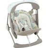 Fisher-Price Deluxe Take-Along Swing & Seat for Infants with Music and Vibrations, Mocha Swirl