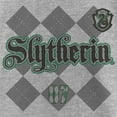 thumbnail image 2 of Girl's Harry Potter Slytherin Argyle Print  Graphic Tee Athletic Heather Medium, 2 of 5