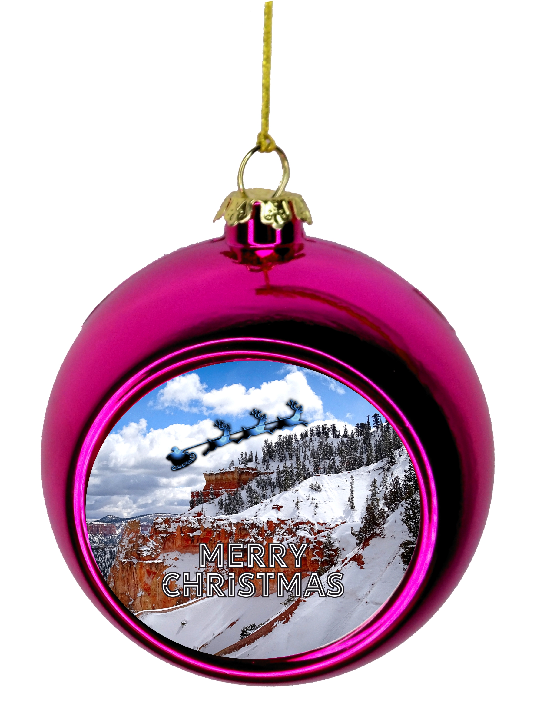Utah National Parks Christmas Ornament Christmas DÃ©cor Pink Ball