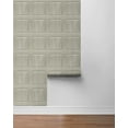 thumbnail image 6 of NextWall Washed Faux Panel Peel and Stick Wallpaper (Warm Pewter), 6 of 7