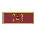 thumbnail image 1 of Whitehall Products 1329RG Petite Wall One Line Hartford Address Plaque, Red & Gold, 1 of 1