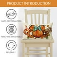 thumbnail image 3 of Fall Pumpkin Lumbar Decorative Throw Pillow Cover 12 x 20, Rectangular Autumn Wreath Doughnut Outdoor Home Decor, Thanksgiving Maple Leaves Couch Cushion Case, 3 of 6
