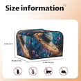 thumbnail image 5 of Honeii Colorful Planet Universe Print 4 slice Toaster Cover, Two Slice Toaster Dust-proof Cover For Kitchen Small Appliance and Fingerprint Protection, 5 of 7