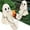 G, variant on Ghost Walking Dog Statue, Ghost Walking Dog Statue,Ghost Walking His Ghost Dog Ghost Dog Statues Spooky Ghost Dog Figurine Home Tabletop Decorations, Figurines