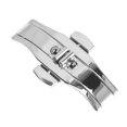 thumbnail image 1 of Stainless Steel Watch Buckle Double Push Button Deployment Clasp for Watch Band Strap, 1 of 8