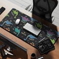 thumbnail image 2 of Long Mouse Pads for Desk,Black Dinosaurs with Weight Tags Desk Mats on Top Of Desks, Desk Mouse Pad Extra Large with 3mm Non-Slip Base and Stitched Edge for Gaming,Office,Work,Home 35.4"x15.7", 2 of 6