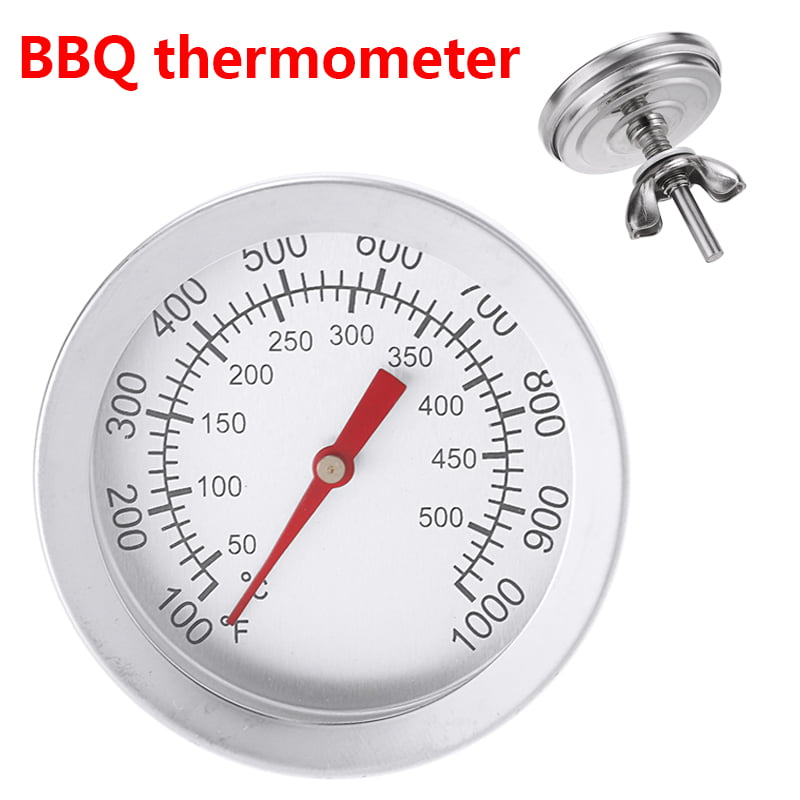 Stainless Steel Barbecue BBQ Smoker Grill Thermometer Temperature Gauge 50-500℃