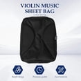 thumbnail image 3 of Étui Universel pour Violon en Fibre de Carbone, Rigide, Léger, Sac pour Partitions de Musique, Noir, 3 of 7