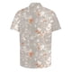 thumbnail image 3 of Blusa y camisa de manga corta con cuello vuelto para hombre, camisa informal de moda con estampado de hojas y solapa de manga corta, blusa para hombre, 3 of 4