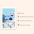thumbnail image 2 of Santorini, Greece Art Print, Santorini Wall Art, Travel Print, Travel Poster, Europe Print, Wall Decor, Housewarming Gift (Unframed) (20x30), 2 of 6