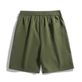 thumbnail image 4 of LiuXxxx 2025 Men's Summer Large Pocket Stretch Elastic Casual Loose Five Piece Shorts Army Green XL, 4 of 4