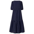 thumbnail image 5 of Uhndy Women's Dress Short Sleeve Polka Dot Print Casual Loose Cotton Swing Dress-LQ, 5 of 5