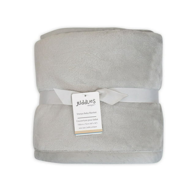 Juddlies Designs - Baby - Flannel Sherpa Blanket - Machine Washable