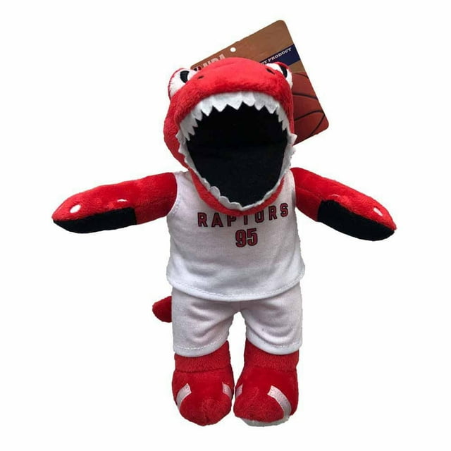 Jouet pour chien de 9 pouces avec mascotte NBA des Raptors de Toronto Silver Paw Silver