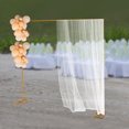 thumbnail image 4 of Metal Wedding Stand, 7.87ft Metal Wedding Backdrop Stand, Square Gold Wedding Arch Stand, 4 of 19