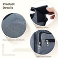 thumbnail image 4 of Organizador para cochecito, bolsa organizadora para cochecito, bolsa de almacenamiento de tela Oxford con velcro, bolsa de almacenamiento para cochecito con bolsillo frontal con cremallera y bolsillo, 4 of 7