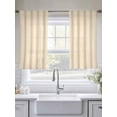thumbnail image 6 of Brown Stripe Semi Sheer Curtains 54 Inch Length 2 Panels Set, Modern Farmhouse Texture Geometric Sheer Kitchen Curtain Privacy Voile Window Curtain for Living Room Bedroom Rod Pocket Drapes, 6 of 7
