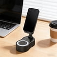 thumbnail image 1 of HaoXun Rotating Speaker Elevating Phone Stand - Power Bluetooth Speaker Mini Portable Ambient Light Multifunctional Desktop Bracket for Home Office Travel Parties Study, 1 of 6