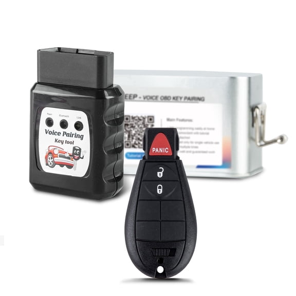 Car Key Keyless Entry Remote Voice Kit Replacement for Dodge Ram 1500 2500 3500 Dodge Grand Caravan 2008-2012 Chrysler Town and Country 2008-2018 IYZ-C01C or M3N5WY783X