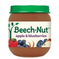 thumbnail image 2 of (10 pack) Beech-Nut Stage 2 Baby Food, Apple & Blueberries, 4 oz Jar, 2 of 6
