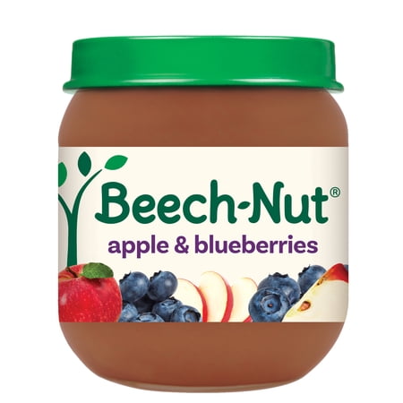 Beech-Nut Stage 2 Baby Food, Apple & Blueberries, 4 oz Jar