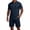 50#Navy, variant on Men's 2 Piece Casual Outfits Short Sleeve Golf Tennis Shirt and Drawstring Shorts White XL