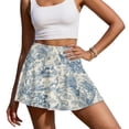 thumbnail image 2 of Xoenoiee Toile De Jouy Deer Print Women's Pleated Tennis Skirts with Pockets Athletic Golf Skorts Skirts for Workout Running Pickleball, XL, 2 of 6