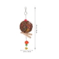thumbnail image 3 of Miangastore Parrot Chewing Toy Parrot Bite Toy Rattan Ball Indoor Fun 1Pack, 3 of 9