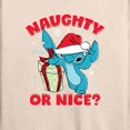 thumbnail image 3 of Lilo & Stitch - Naughty Or Nice - Women's Lightweight French Terry Long Sleeve Shirt, 3 of 5