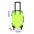 thumbnail image 6 of Sioweci Kids Mini Luggage Toy with Retractable Handle Large Capacity Transparent 4 Spinner Wheels Cosmetics Snacks Storage Doll Travel Rolling Suitcase Yellow, 6 of 13
