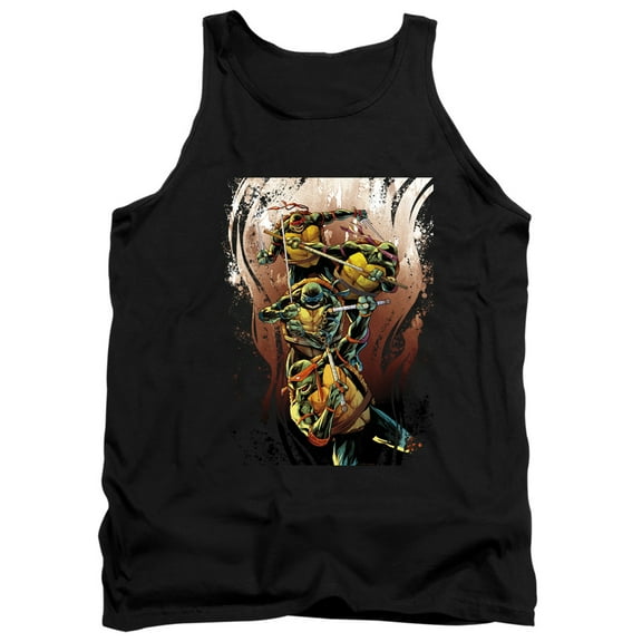 TMNT Teenage Mutant Ninja Turtles Earthy Rainbow Warriors Unisex Adult Tank Top