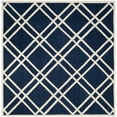 thumbnail image 6 of SAFAVIEH Chatham Gary Geometric Wool Runner Rug, Dark Blue/Ivory, 2'3" x 7', 6 of 10