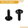 thumbnail image 7 of 1 Set M6 Universal Anti Theft License Plate Screws for Car Frame Holder with 4 Silicone Washers Black, 7 of 7