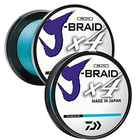 UPC: 0043178149980 | Daiwa J-Braid X4 300 Yard Spool 15LB Test Island Blue