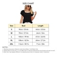 thumbnail image 4 of Mujeres corto flutter mangas Top doble capas suelta verano color puro casual camiseta, 4 of 7
