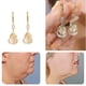 thumbnail image 3 of Pinza para el cabello sin orificio para la oreja, aretes de metal con incrustaciones de diamantes multicapa en forma de C, aretes detumescentes, 3 of 4
