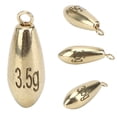 thumbnail image 4 of Fyydes Sinker Weight,10Pcs Portable Reusable Rotation Fishing Weights Sinkers Tackle Accessory Golden,Fishing Sinker, 4 of 8