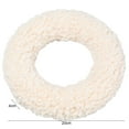 thumbnail image 5 of Plush Round Door Hanging Wreath - Nice Textures Floral Garland Hanging Wreath - Home Decor, 5 of 8