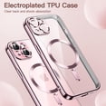 thumbnail image 3 of JETech Electroplated Case for iPhone 15 Plus 6.7-Inch, Camera Lens Full Protection, Compatible with MagSafe Wireless Charging, Shockproof Soft TPU Phone Cover (Pink), 3 of 7