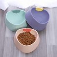 thumbnail image 2 of YOITEA Pet Food Bowl Non-Slip Nonstick Plastic Elevated Cute Reusable Strawberry Kitten Feeding Dish Washable Nonstick, 2 of 4