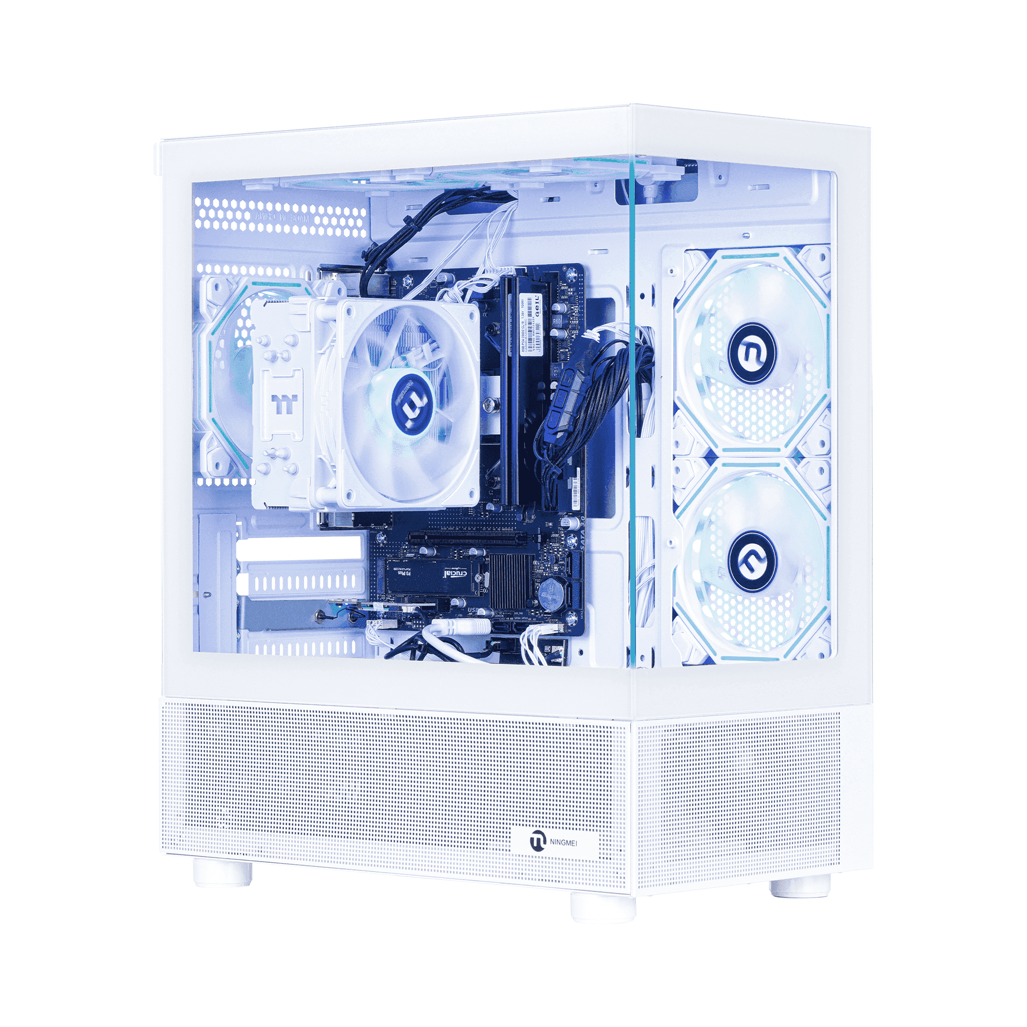 Ningmei Lumishore Gaming PC AMD Ryzen 5 5600GT 16GB RAM 1TB SSD WiFi Gaming Desktop